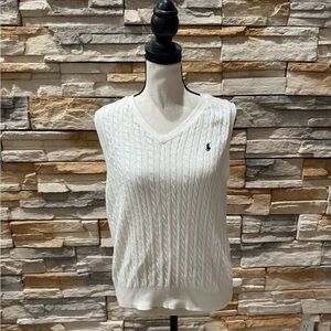 Ralph Lauren Cream Cable Knit Sweater
